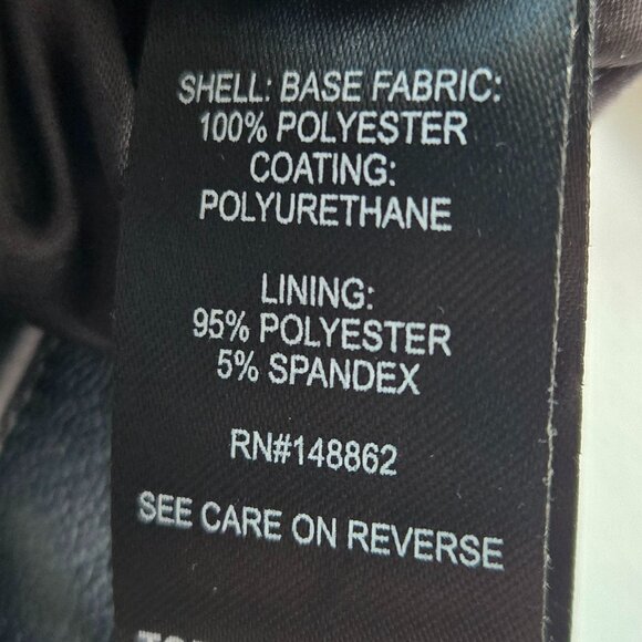 725-3 Torrid Faux Leather Short Sleeve Cropped Moto Jacket Size 0X 10/12 - Picture 9 of 11